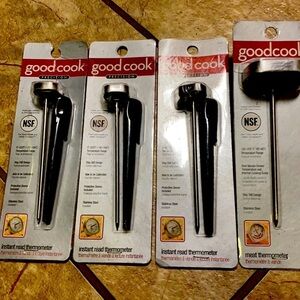4 Stainless Steel Meat Thermometers